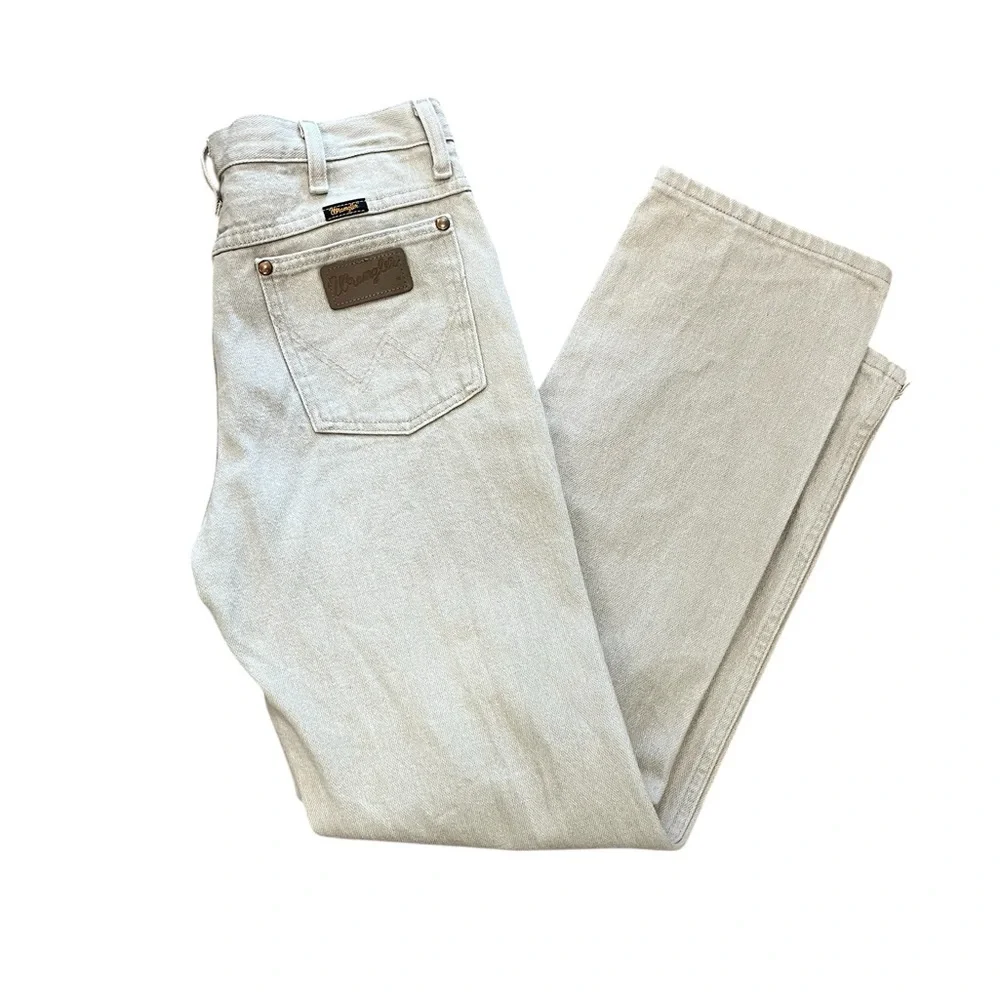 Wrangler Men's 936 tan ranch jeans slacks 31W by 30L